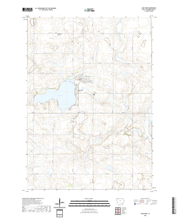 USGS Topographic Map – Lake Park