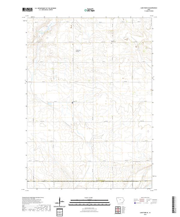 USGS Topographic Map – Lake Park SE