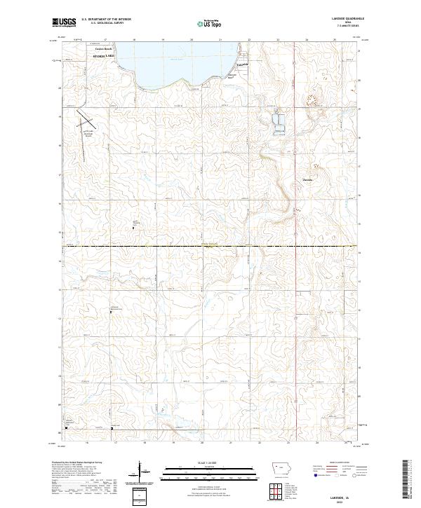 USGS Topographic Map – Lakeside