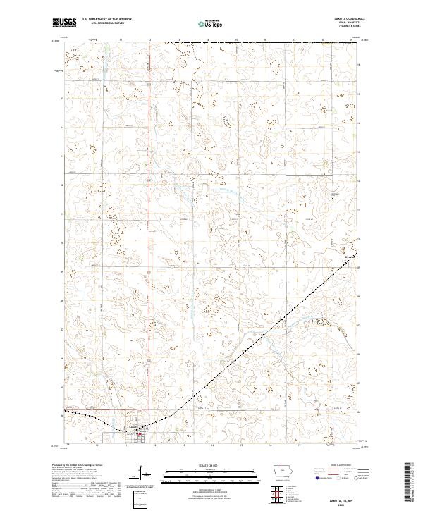 USGS Topographic Map – Lakota