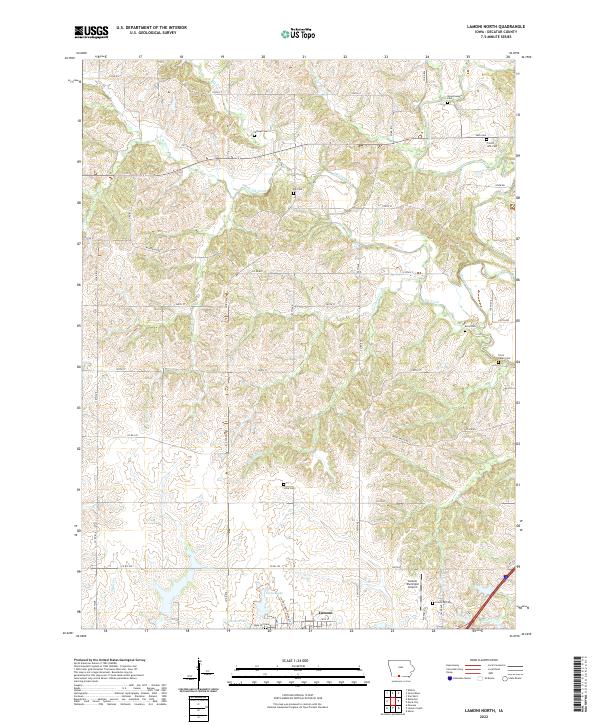 USGS Topographic Map – Lamoni North