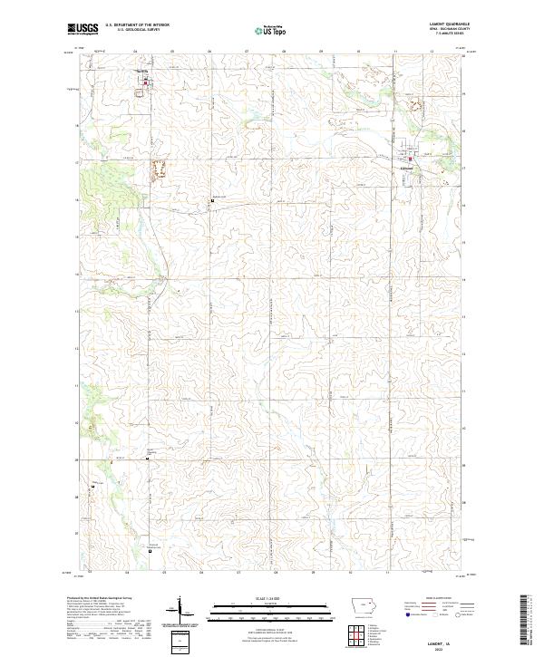 USGS Topographic Map – Lamont