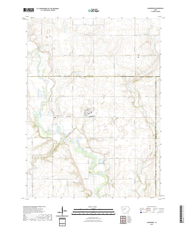 USGS Topographic Map – Lanesboro