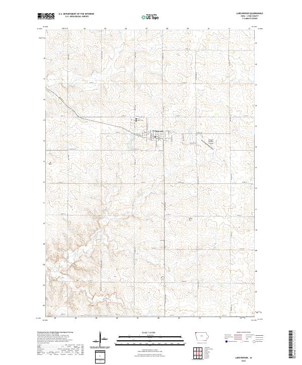 USGS Topographic Map – Larchwood