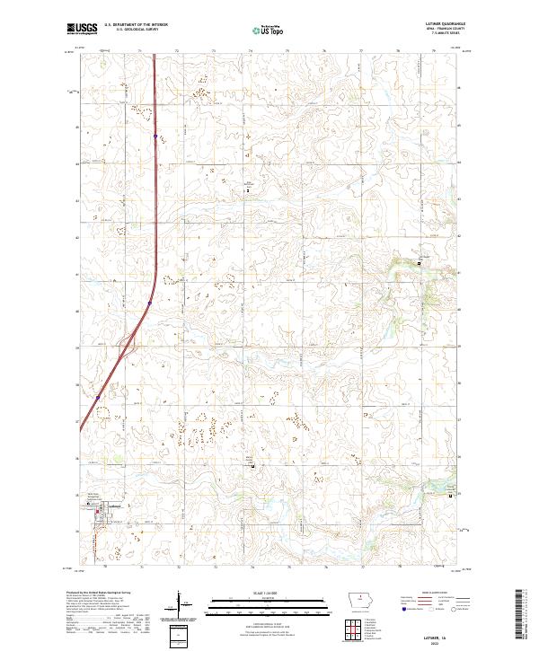 USGS Topographic Map – Latimer