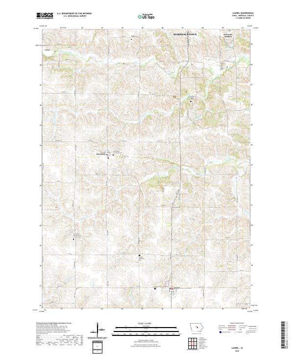 USGS Topographic Map – Laurel