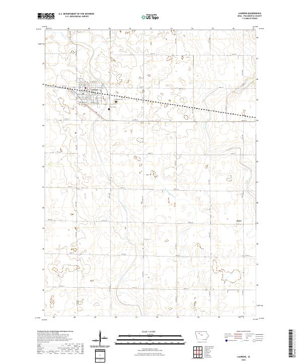 USGS Topographic Map – Laurens