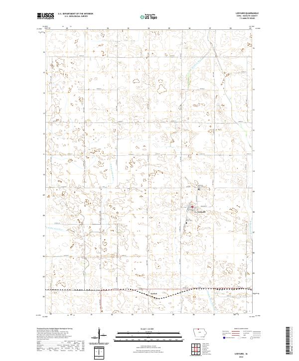 USGS Topographic Map – Ledyard