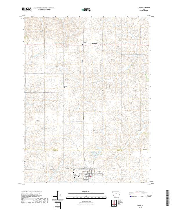 USGS Topographic Map – Lenox