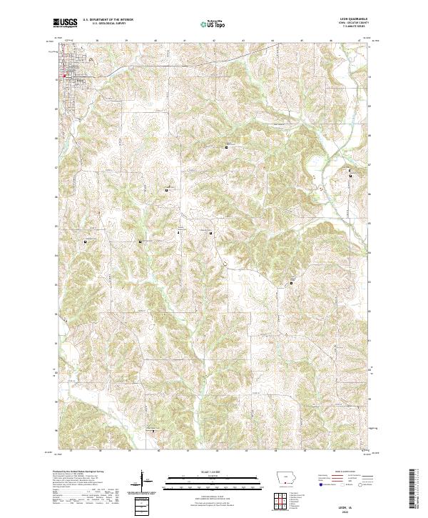 USGS Topographic Map – Leon