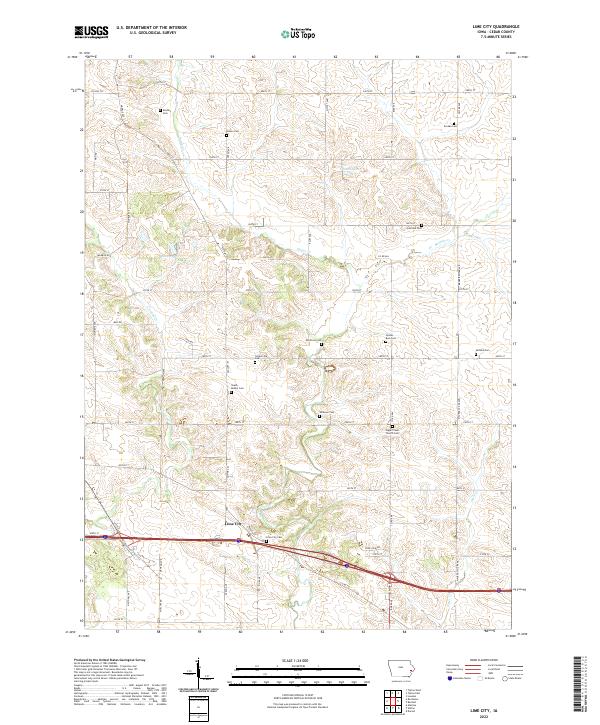 USGS Topographic Map – Lime City