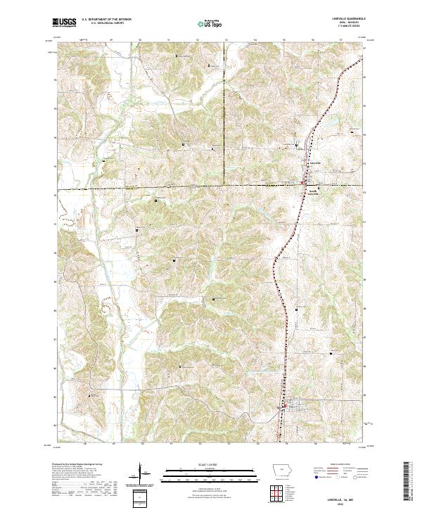 USGS Topographic Map – Lineville