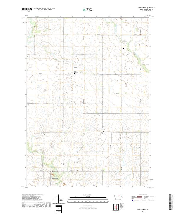 USGS Topographic Map – Little Cedar