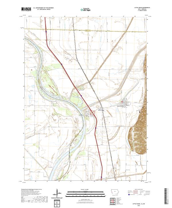 USGS Topographic Map – Little Sioux