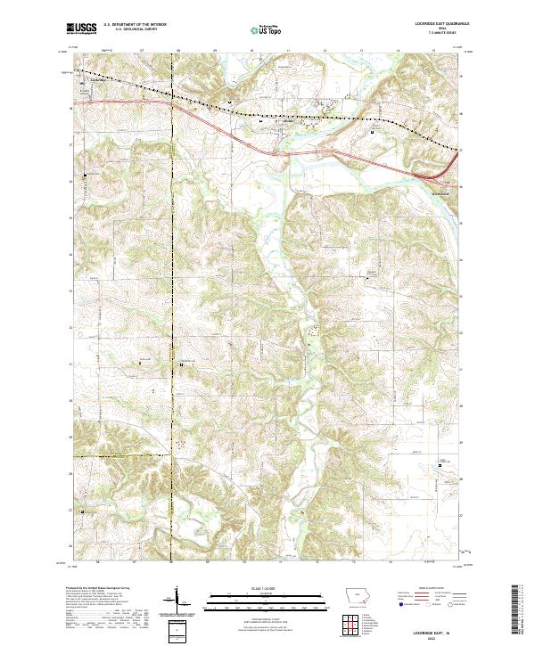 USGS Topographic Map – Lockridge East