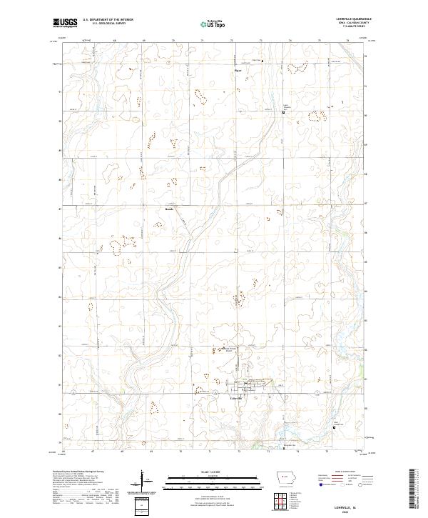 USGS Topographic Map – Lohrville