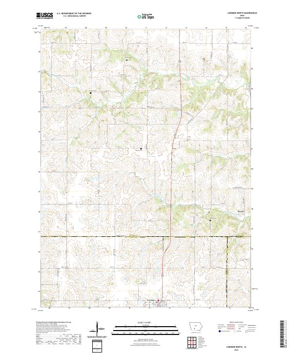 USGS Topographic Map – Lorimor North