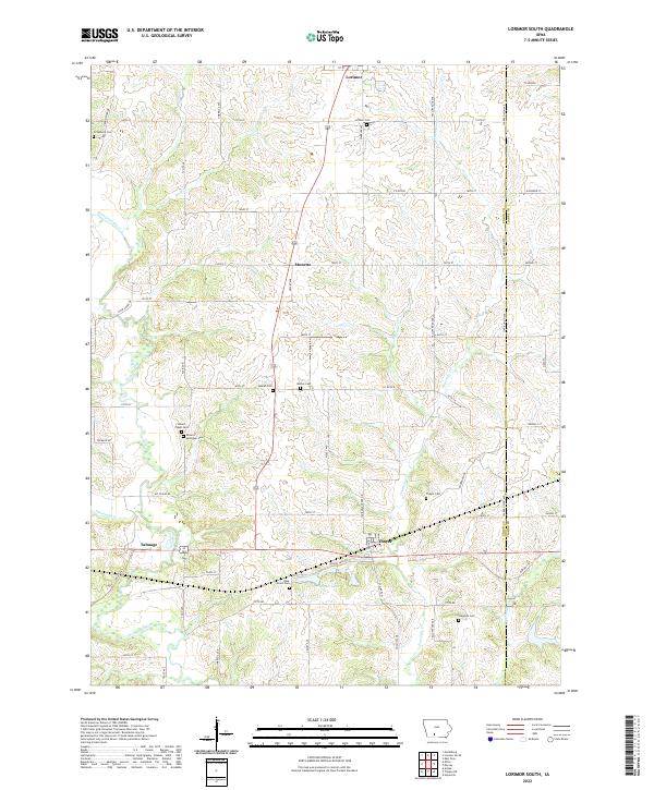 USGS Topographic Map – Lorimor South