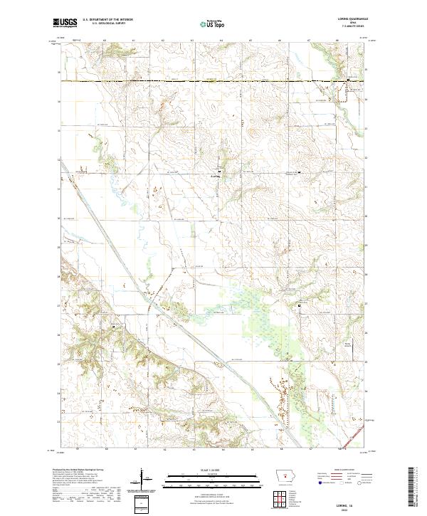 USGS Topographic Map – Loring