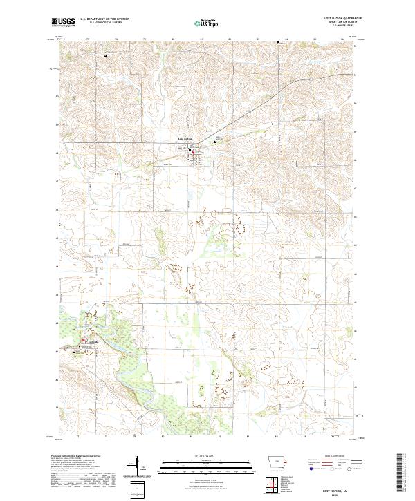 USGS Topographic Map – Lost Nation