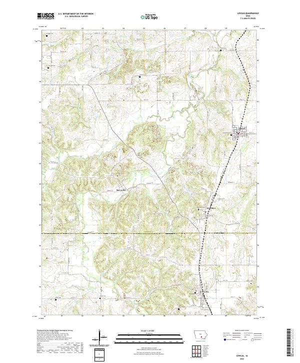 USGS Topographic Map – Lovilia