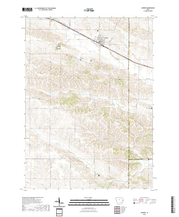 USGS Topographic Map – Lowden