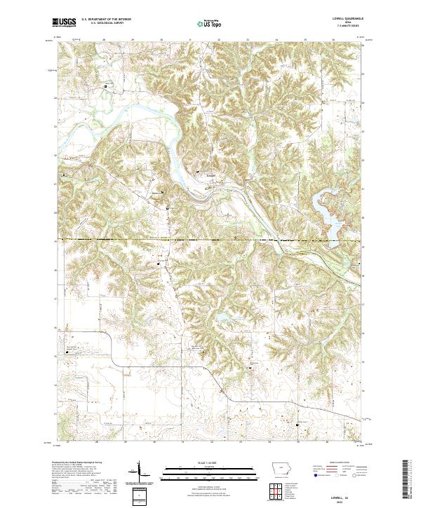 USGS Topographic Map – Lowell