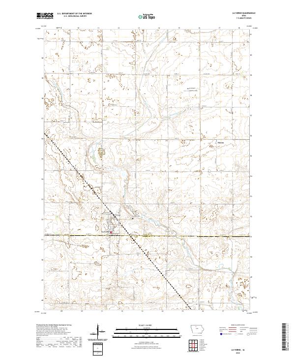 USGS Topographic Map – Lu Verne