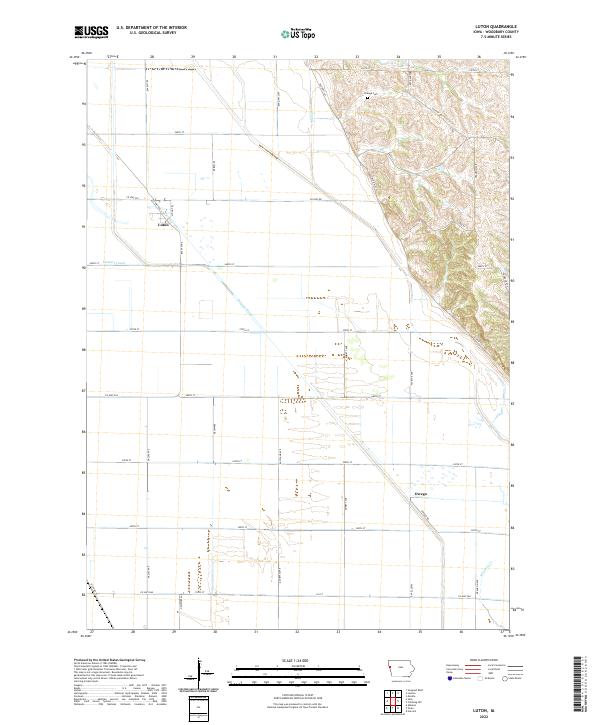 USGS Topographic Map – Luton