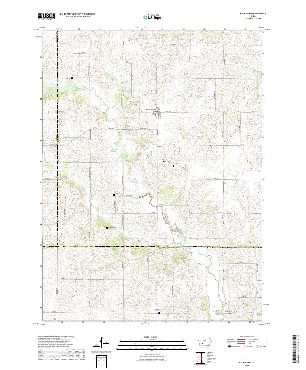 USGS Topographic Map – Macksburg