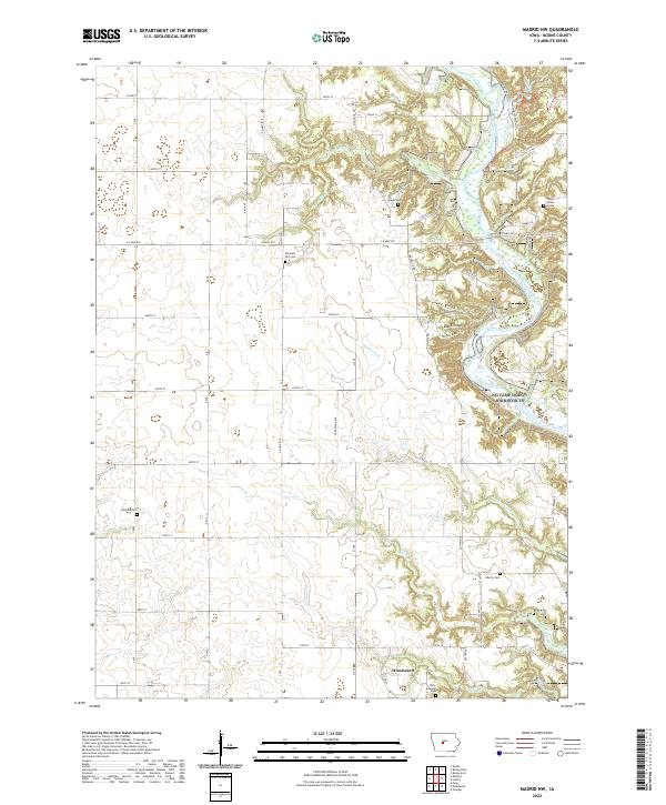 USGS Topographic Map – Madrid NW