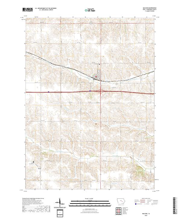 USGS Topographic Map – Malcom