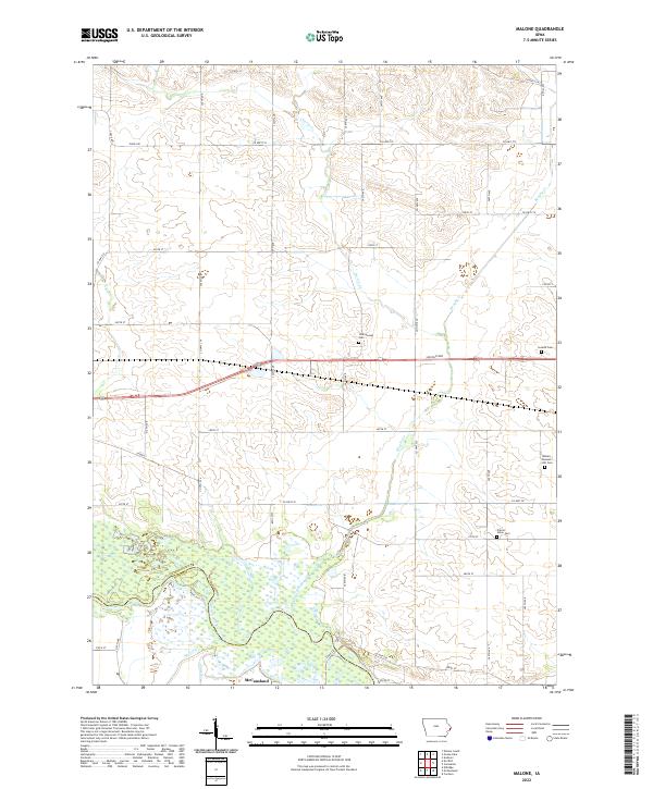 USGS Topographic Map – Malone