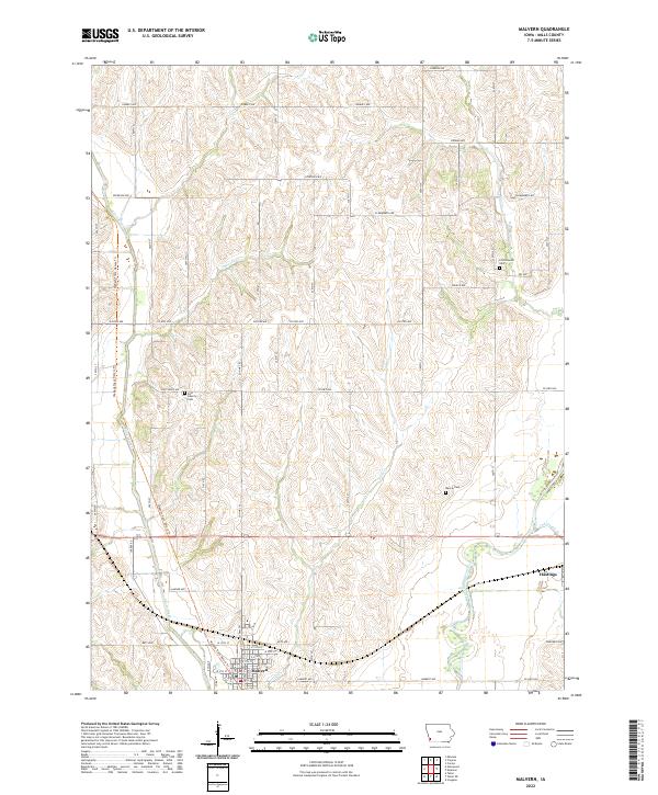 USGS Topographic Map – Malvern