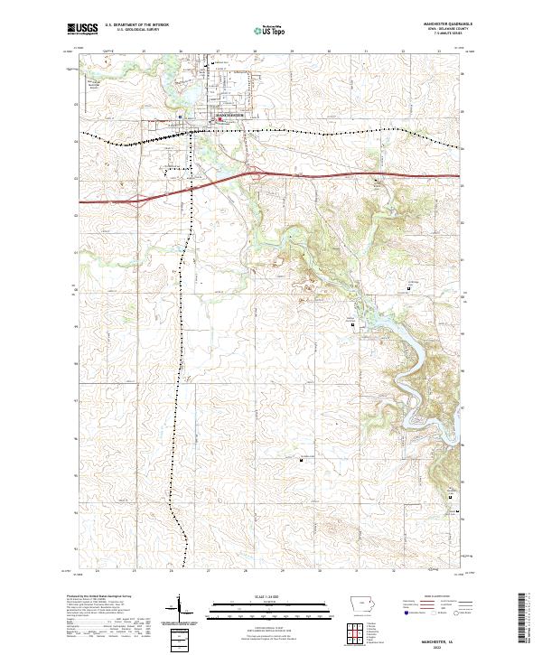 USGS Topographic Map – Manchester