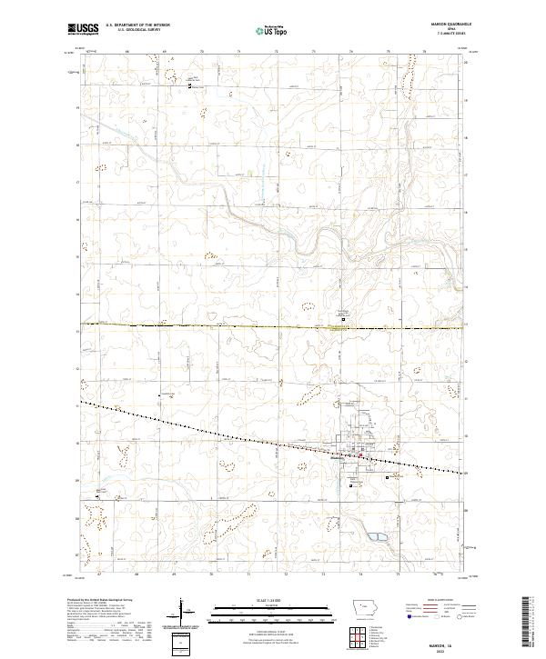 USGS Topographic Map – Manson