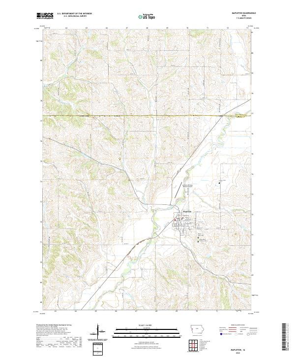 USGS Topographic Map – Mapleton