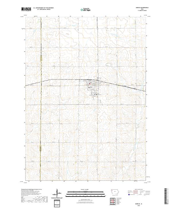 USGS Topographic Map – Marcus