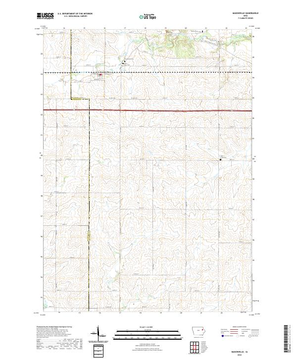 USGS Topographic Map – Masonville