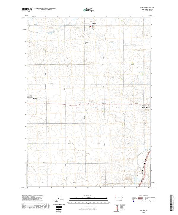 USGS Topographic Map – Matlock