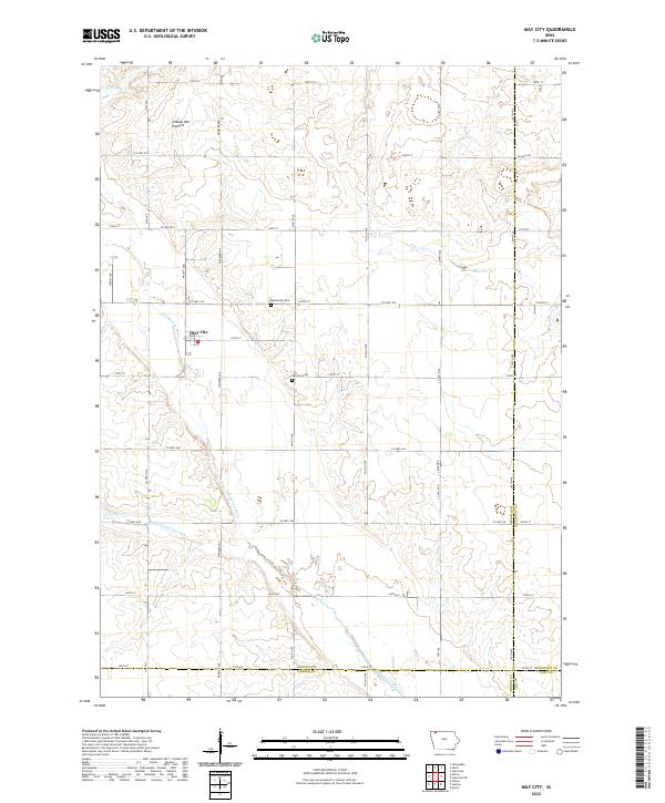 USGS Topographic Map – May City