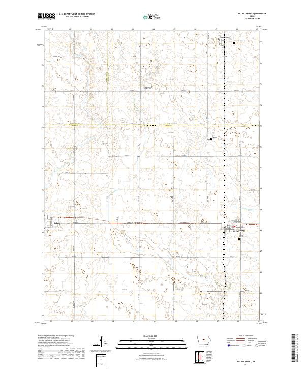 USGS Topographic Map – McCallsburg