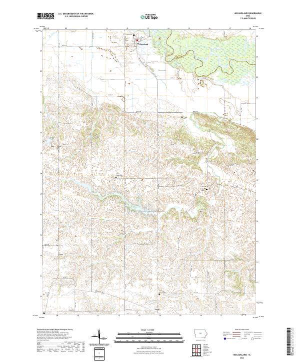 USGS Topographic Map – McCausland