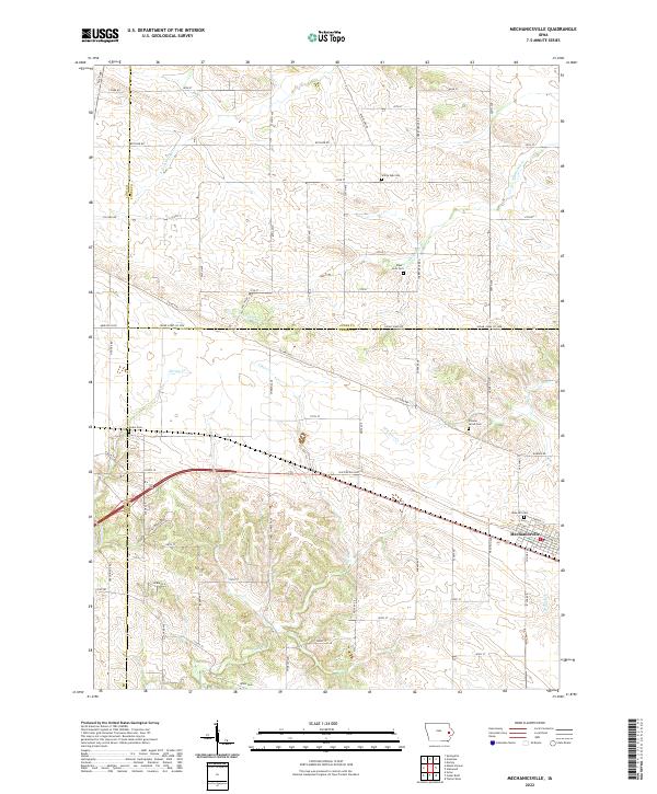 USGS Topographic Map – Mechanicsville