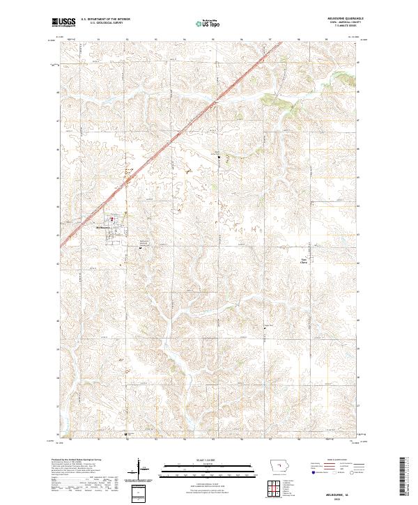 USGS Topographic Map – Melbourne