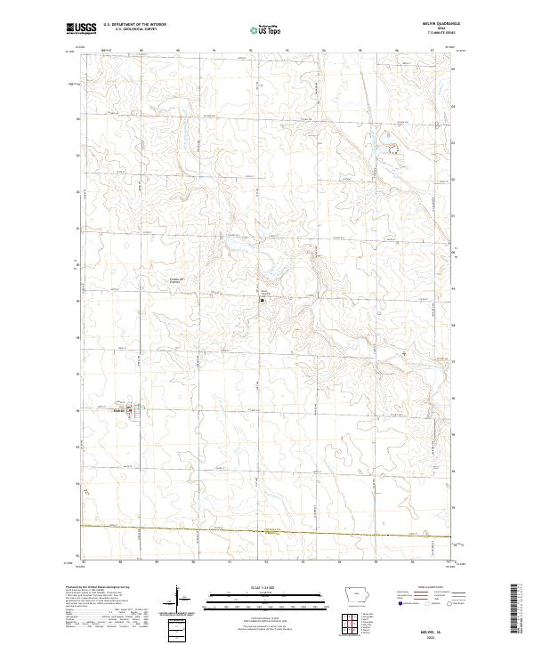 USGS Topographic Map – Melvin
