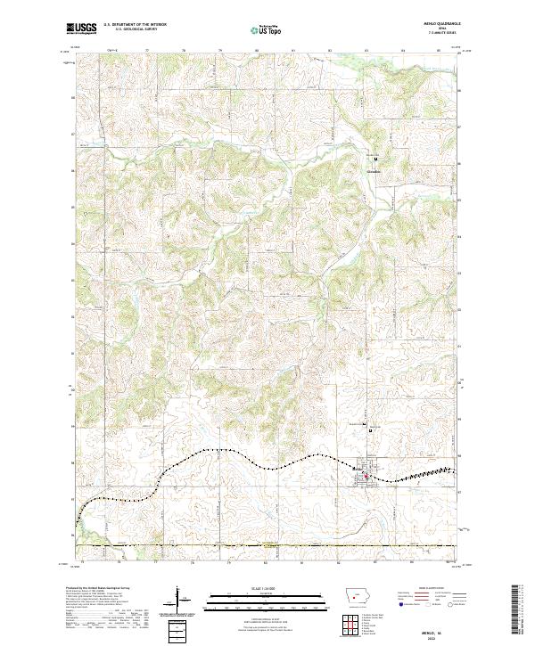 USGS Topographic Map – Menlo