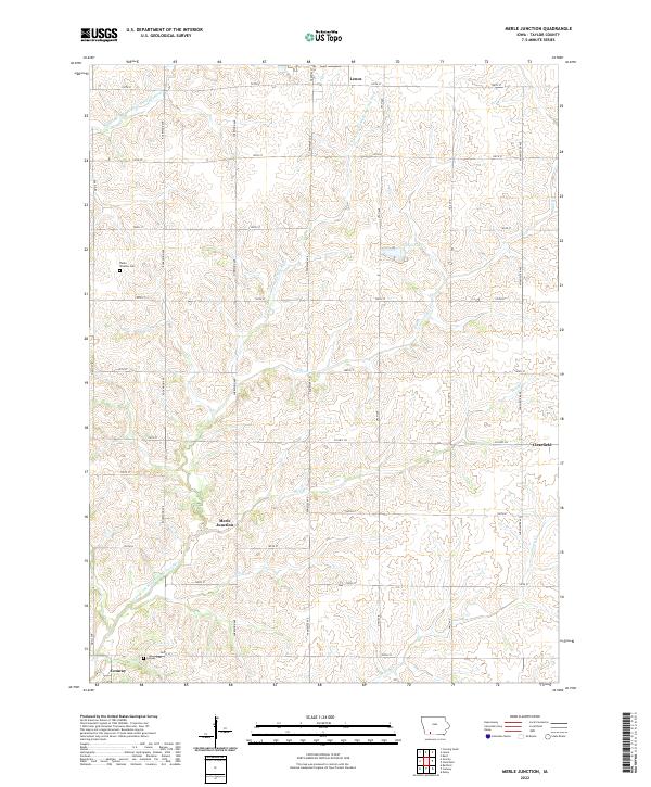 USGS Topographic Map – Merle Junction