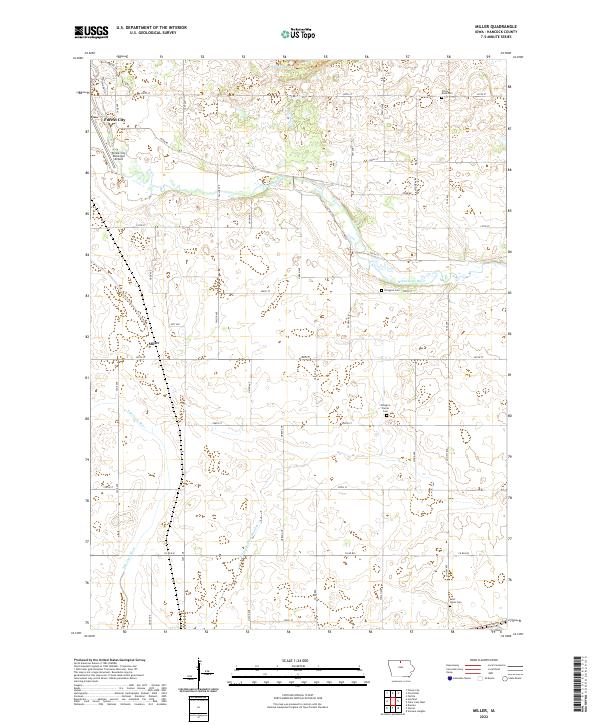 USGS Topographic Map – Miller
