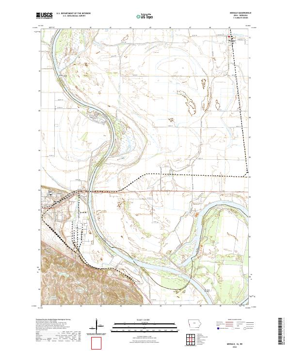 USGS Topographic Map – Modale